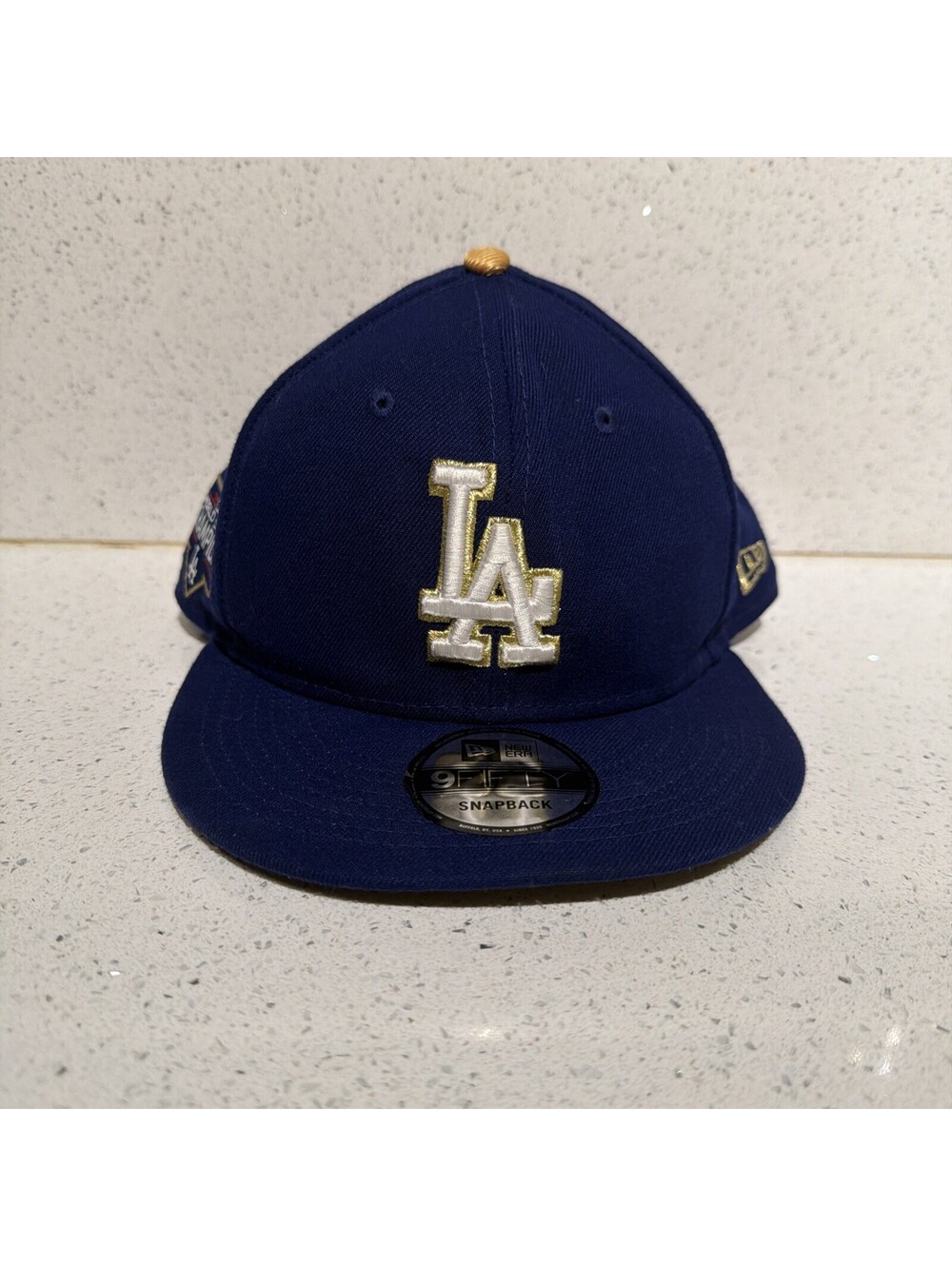 New Era LA Dodgers 2020 World Series Champions Snapback Hat 9FIFTY Royal Gold
